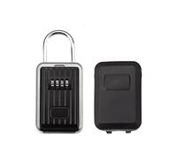 Spotact Boîte Verrouillage Clé Murale Cadenas Combinaison Étanche Rangement Sûre Clés Alliage D'aluminium Serrure Sécurisée Portable avec Couvercle Coulissant pour Garage Domicile Office School Studio