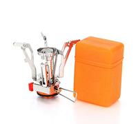 Spotact Extérieur Mini Brûleur à Gaz Réchaud de Camping Portable Pliable Compact Four de Cuisine Pliable Idéal pour le camping Randonnée Pêche Randonnée