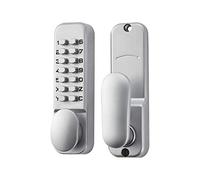 Spotact Mécanique Verrou de Porte à Code sans lliage de Zinc Rétro | 6 Code Lock, Fit 2-3/8" & 2-3/4", pas de Batterie, Imperméable, Anti-vol, pour Garage Hôtel Bureau Studio Entrepôt Dossiers