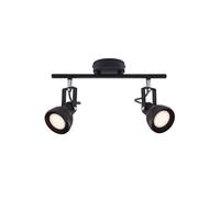 Spoterie ASLAK 2-Spot Métal Noir, H.20 - IP20 - GU10 /Nordlux Intérieur