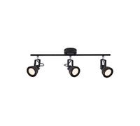 Spoterie ASLAK 3-Spot Métal Noir, H.20 - IP20 - GU10 / Intérieur
