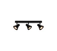 Spoterie EIK 3-Spot Métal Noir, H.15 - IP20 - GU10 / Intérieur
