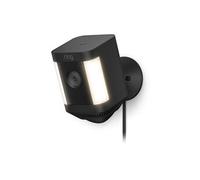 Ring Caméra de surveillance Spotlight Cam Plus 8SH1S2-BEU0 – Plug-in Wi‑Fi 1080p Noir