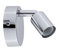 Spot Patère 1 Lumière Carolina Chrome Gris