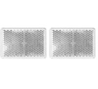Spotlight Catadioptre rectangulaire adhésif/Réflecteur rectangulaire, cataphote - Coloris : Blanc - Dimensions : 57x39mm - Forme : Rectangulaire - 1 pièce - Accessoires universels pour remorque