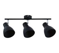 Paulmann 66761 Davy Plafonnier 3 spots en métal E27 max. 3 x 20 W Noir