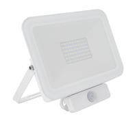 LEDKIA LIGHTING Projecteur LED Slim Crystal 120lm/W 50W IP65 avec Détecteur de Présence PIR pour jardin, terrasse, patio, 4500K Blanc neutre