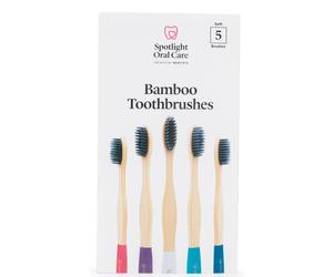 Spotlight Oral Care Bamboo Toothbrush Pack (Pack of 5)