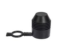 OROK - Cache Boule attelage remorque avec Anneau, Compatible rotule Droite ou col de Cygne - Diamètre 50mm - Compatible avec Tous Types de Boule d'attelage remorque - Fabriqué en Caoutchouc