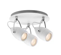 Spotlight Paulmann Drop IP44 Rond 3x3,5W GU10 Blanc/Chrome 230V Métal