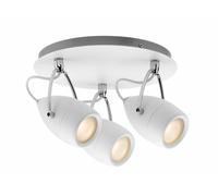 Spotlight Paulmann Drop IP44 Rond Max 3x10W GU10 Blanc/Chrome 230V Métal