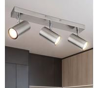 Spotlight Plafonnier Lampe De Salon Projecteur Orientable Métal 3-Flammes