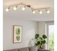 Spotlight Plafonnier Orientable En Verre Opale Lampe De Salon 145 Cm