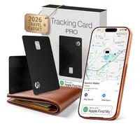Spotminders - Carte de suivi professionnelle certifiée Apple MFi compatible avec Apple Find My IP68 pour portefeuille, bagages, passeport, 0,18 cm, design carte de crédit