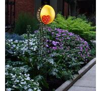 Spots à Encastrer Extérieur Lampe de Jardin Solaire LED Cœur Welcome Noir Rot Or