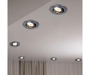 Spots à encastrer Spot de plafond Lampe de plafond 30° orientable Dimmable 6x
