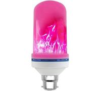 Spots de plafond à LED, ampoule à effet de flamme Ampoule à effet de flamme à LED Ampoule à baïonnette LED B22 Ampoule à baïonnette Ampoule à baïonnette Ampoules à baïonnette 3 modes, rouge ( Couleur