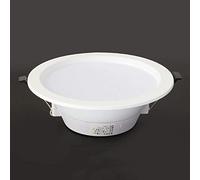 Spots encastrés LED 18 W 7 Pouces, Panneau Rond Fin, 220-240 V, Blanc, Lampe Plate, IP44, étanche, Plafond, découpe 140-160 mm, pour Chambre, Bureau, Cuisine