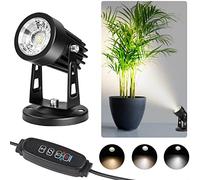 Spots LED d'intérieur à éclairage vers le haut - Spots à intensité variable éclairage vers le haut, Spots de sol 3W éclairage vers le haut d'intérieur lumière d'accentuation pour plantes, 3 modes