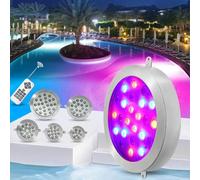 Spots LED Encastrables Au Sol - Lumières Enterrées, Lampes De Piscine Murales Étanches IP68, Projecteur Sous-marin Encastré 12 V-24 V, Lampes LED Submersibles Pour Piscine(Pure White,12w(AC24V))