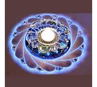 Spots Muraux Spots De Plafond Spot Plafonnier Lampe De Plafond 3 W Led Allée Lumières Mini En Forme De Fleur Creative Lotus Cristal Plafonnier Lampe Surface Mount Lumière Pour Couloir Salon Chambre-Mo