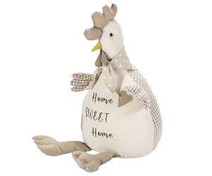 SPOTTED DOG GIFT COMPANY Cale Porte Tissu, Butée de Porte Intérieur en Poule Forme pour Sol, Mignon Animaux Maison Chambre Deco, Cadeaux pour Amoureux des Poules, Poids Lourd 1,5kg