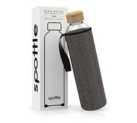 spottle Bouteille Gourde Verre Borosilicate 750ml avec Housse Néoprène Étanche Lave-Vaisselle Sans BPA Parfaite Enfants Adultes Quotidienne