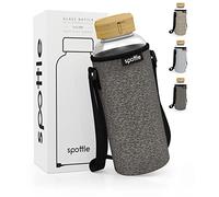 spottle Bouteille Thé Verre avec Infuseur 1.5L - Double Paroi Borosilicate - Gourde Isotherme Portable - Housse Néoprène - Sans BPA