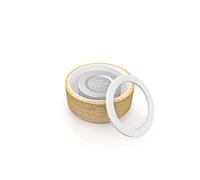 spottle® Couvercle en acier inoxydable ou en bambou - Couvercle de rechange pour bouteilles en verre - Couvercle en métal pour bouteilles en verre - Couvercle en bois pour bouteilles à boire