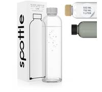 spottle Gourde en Verre - Bouteille d'Eau en Verre Borosilicate, Anti-Fuite, Lavable au Lave-Vaisselle, Idéale pour Tous Types de Boissons,Sana BPA
