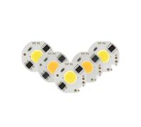 SPOUPKFKCK 10 pcs/lot 3 W 5 7 9 LED puce COB lampe 220 V Smart IC pas besoin de pilote ampoule adaptée for projecteur éclairage blanc froid/chaud(Cold White,5W)