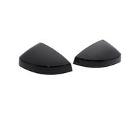SPOUPKFKCK Convient for Audi A3 S3 8V RS3 rétroviseur de voiture couvre capuchon boîtier coque porte côté aile miroir accessoires argent noir(Schwarz)