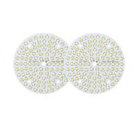 SPOUPKFKCK Puce bicolore SMD2835 10W 18W 24W 36W, 5 pièces, perles de lampe COB 250mA, projecteur adapté au panneau lumineux, conversion couleur ronde(10W)