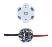 SPOUPKFKCK Un ensemble d'accessoires de lampe poche LED 18W 10W 5W 3W, Led puissante et pilote utilisé for le Camping d'aventure en plein air, blanc froid 10000K(10000K,A Set of 10W)
