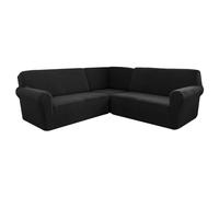 SPOUR Housse de canapé d'angle, Housse de Protection de canapé sectionnelle en Forme de L, Douce et épaisse, Lavable en Machine, pour Maison, café, Club, Restaurant, E, 7 Places