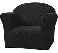 SPOUR Housse de canapé Extensible, Housse de canapé Souple, Housse de Fauteuil, Housse de canapé, Protection de Meubles pour Enfants, Tout-Petits, bébés (Couleur : Noir)