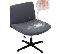SPOUR Housse de Chaise Extensible sans accoudoirs, Housse de Protection pour Chaise de Bureau pivotante à Dossier Large, Amovible et Lavable, pour Le Bureau à Domicile, E