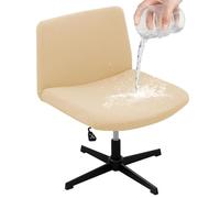 SPOUR Housse de Chaise Extensible sans accoudoirs, Housse de Protection pour Chaise de Bureau pivotante à Dossier Large, Amovible et Lavable, pour la Maison, Le Bureau, H