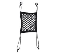 Spourita 1 filet de voiture pour chien, barrière pour animaux de compagnie avec filet de rangement extensible, filet d'isolation universel pour voiture, noir