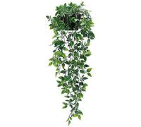 Spourita 1 Paquet de Plantes Suspendues Artificielles Fausses Plantes en Pot pour DéCoration Murale D'éTagèRe ExtéRieure IntéRieure