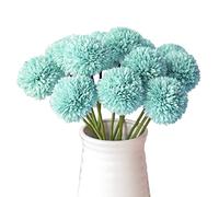 Spourita Fleurs en Soie Pissenlit Fleur Boule Bouquet Faux Artificielle Boule de ChrysanthèMe Fleurs pour Jardin de Mariage DéCor G