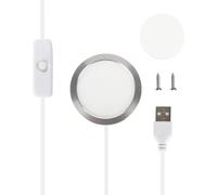 Spourita Kit de Veilleuse LED DIY Kit de Lampe LED 3W DC 5V pour Veilleuses Personnalisées Pièce 3D Incluse Maker Treasure House Modèle de Jouet MH001 Blanc Chaud