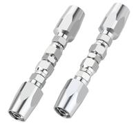 Spourita Lot de 2 raccords hydrauliques réutilisables, diamètre intérieur 3/8, kit de réparation pour tuyaux hydrauliques sur site