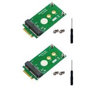 Spourita NGFF M.2 B-Key Lot de 2 cartes adaptateur sans fil Mini PCI E-MPCIE pour module GSM 5G 4G 3G LTE Pas de logement pour carte Nano SIM
