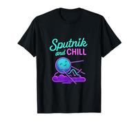 Spoutnik and Chill Vaporwave Synthwave Space Art néon T-Shirt