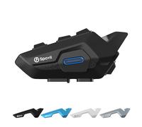 Spovii Intercom Moto Duo pour 2 Casques, Casque Moto H9 avec Système de Communication sans Fil, Bluetooth 5.1 avec Partage de Musique et Assistant Vocal (1 Pièce)