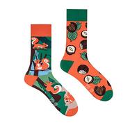 Spox Sox Casual Unisex - multicolores, drôles, fantaisie, originales, rigolotes, coton amusantes chaussettes, 40/43, Écureuils et Noisettes