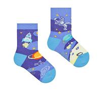 Spox Sox Casual Unisex pour les enfants - des chaussettes colorées coton pour les individualistes - multicolores, drôles, fantaisie, originales chaussettes - amusantes cadeau Gr. 23-26, Cosmos