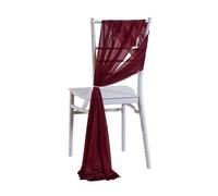 SPPEOUKJ 10/50Pcs 17x250cm Chiffon Chair Sashes 2PCS/Set Sage Pink Ivory Sash Wedding Chair Covers Ribbon Wedding Party Aisle Chair Decor(Color,50pcs)