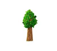 SPPEOUKJ Lot de 3 Mini Arbres à Fleurs Miniatures for Jardin féerique, décoration de Micro Paysage en Mousse, Ornement en résine(Color-12)